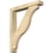 Ekena Millwork Funston Block Rough Sawn Bracket w/ Offset Brace, Douglas Fir, 4"W x 22"D x 26"H BKT0402X22X26FST05RDF - alternate 1